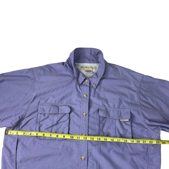 Excofficio Women Airstrip Long Sleeve Button Down Vented Shirt Purple Large - Picture 7 of 9